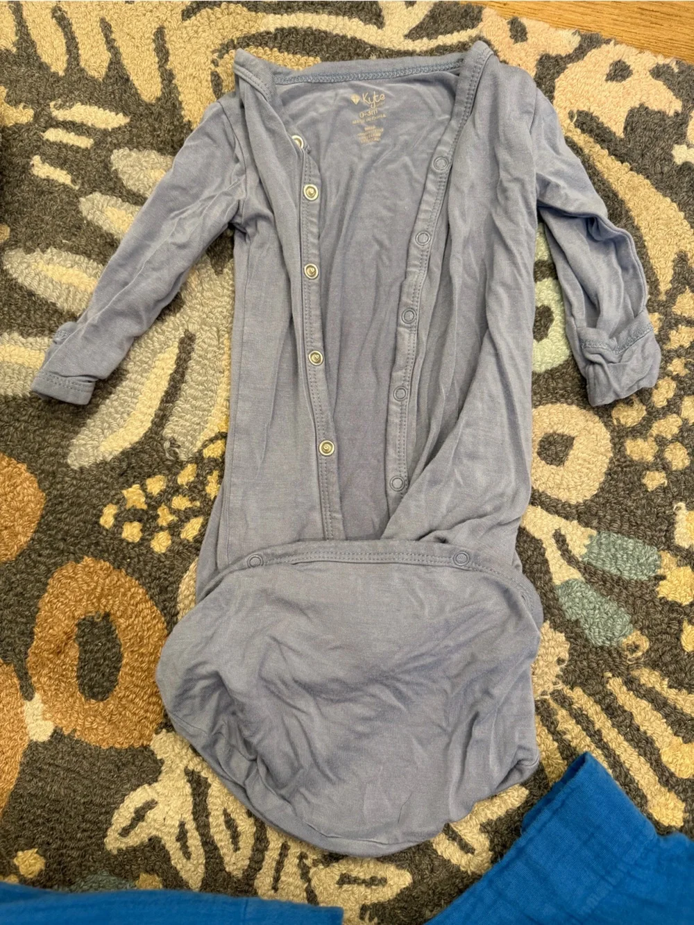 EUC Kyte Baby Bundler in Slate Blue 0-3 months